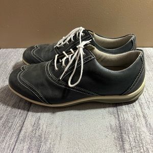 FootJoy Lopro Collection Shoes Womens 8.5 W Golf Gray Oxford Casual Comfort